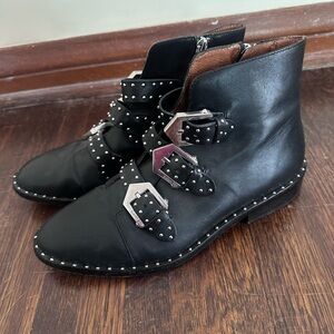Gianni Bini Black Studded Ankle Boots